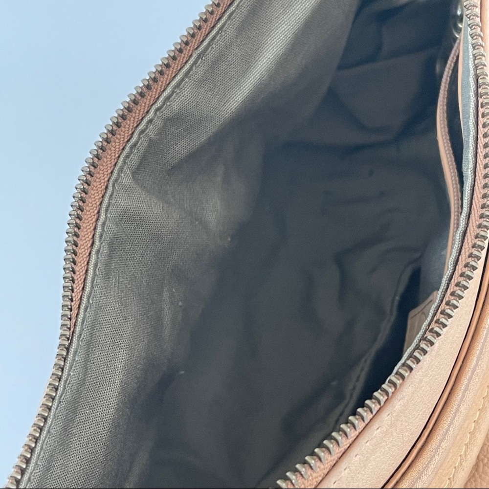Cole Haan Kaylie Bag Tan Leather Hobo Shoulder Style Neutral Bag - Picture 9 of 10